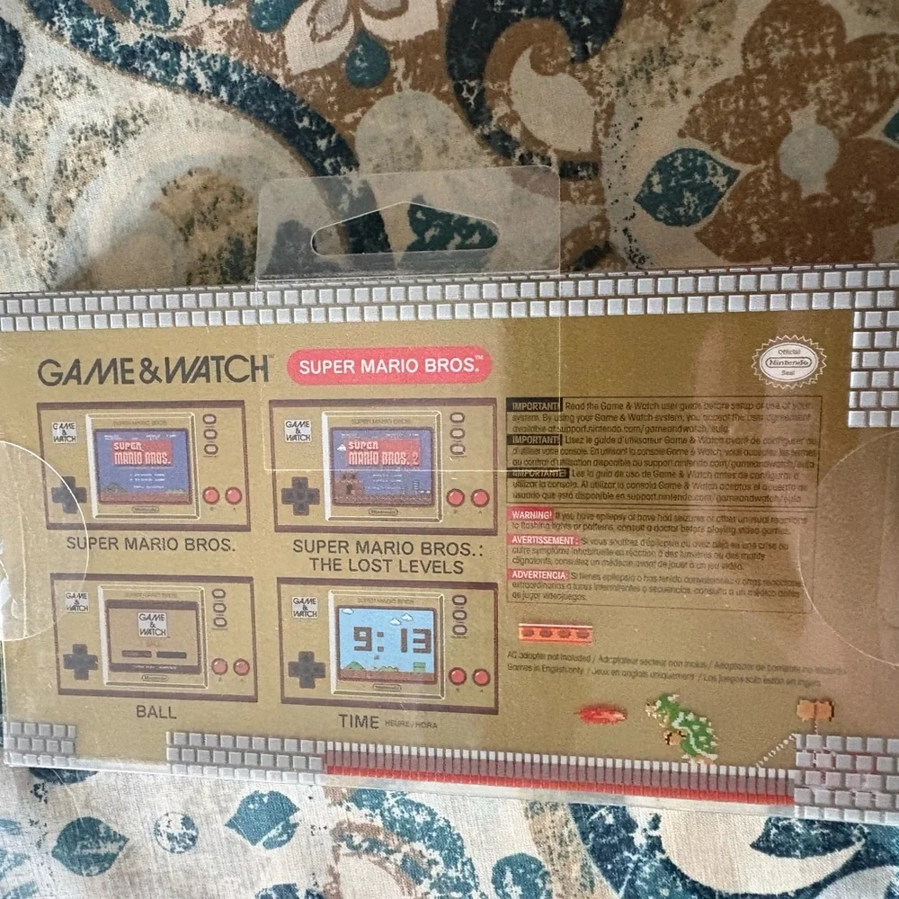 Nintendo Game & Watch Handheld Console - Gold and Red